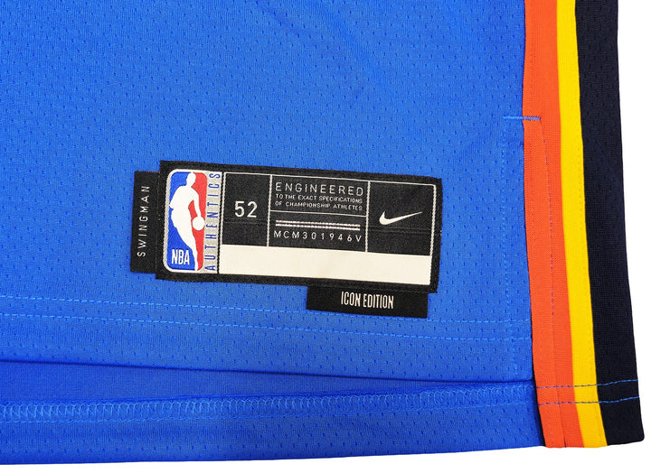 Thunder Chet Holmgren Auto Blue Nike Swingman Icon Edition Jersey Sz 52 Beckett