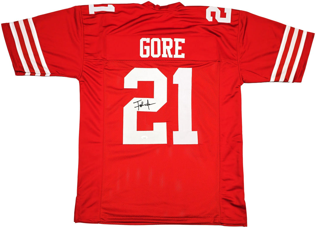 San Francisco 49ers Frank Gore Autographed Signed Red Jersey JSA