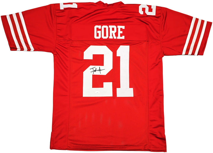 San Francisco 49ers Frank Gore Autographed Signed Red Jersey JSA