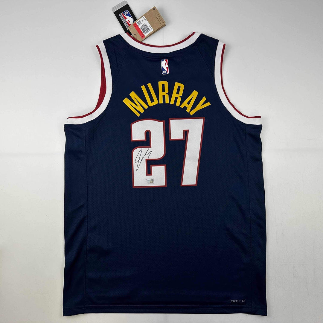 Autographed/Signed Jamal Murray Denver Nuggets Blue Swingman Jersey Fanatics COA
