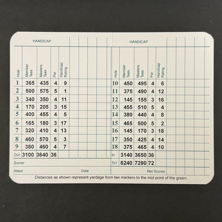 Wyndham Clark Signed Golf Masters Golf Scorecards PSA Autographed
