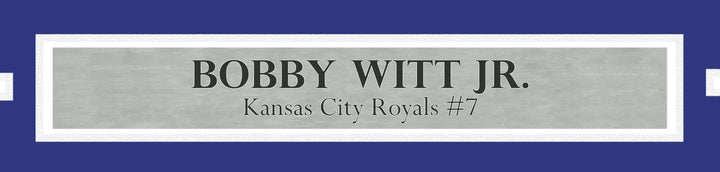 Bobby Witt Jr. Signed Framed 16x20 Photo Kansas City Royals Beckett BAS Witness