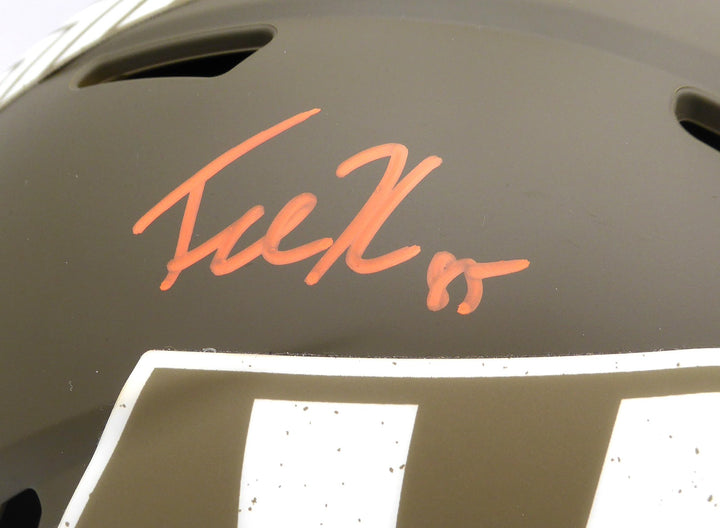 Tee Higgins Auto Bengals Salute To Service Full Size Replica Helmet Beckett 4365