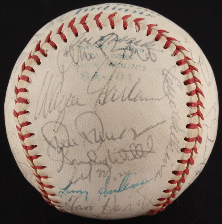 1979 CLEVELAND INDIANS TEAM SIGNED BALL WISE REUSCHEL PRUITT MANNING THORNTON +