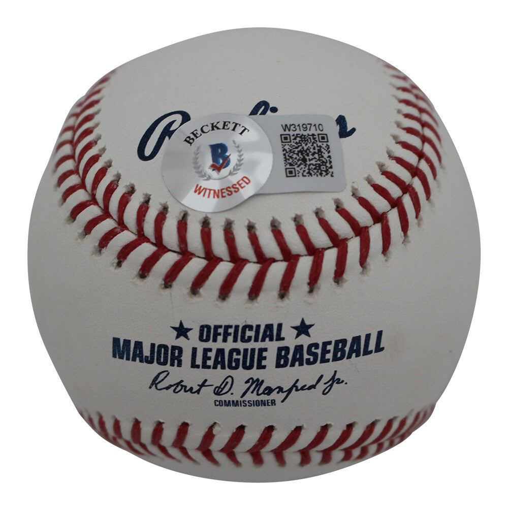 David Cone & Joe Girardi Signed New York Yankees OML Baseball PG BAS 39579