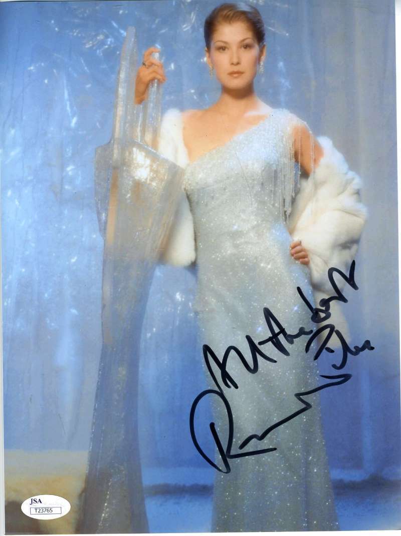 Rosamund Pike Hand Signed Jsa Coa 8x10 Photo Autographed Authentic James Bond