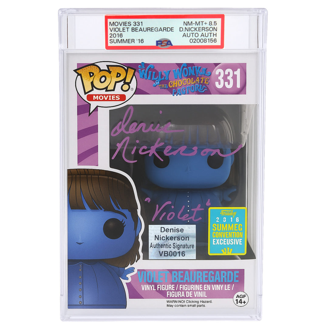 Denise Nickerson Signed Willy Wonka Violet Beauregarde Funko Pop #331 PSA/DNA