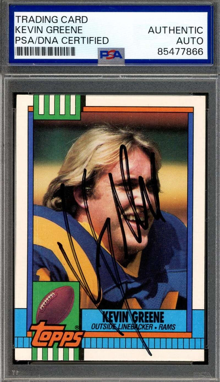 Kevin Greene PSA DNA Signed 1990 Topps Autograph