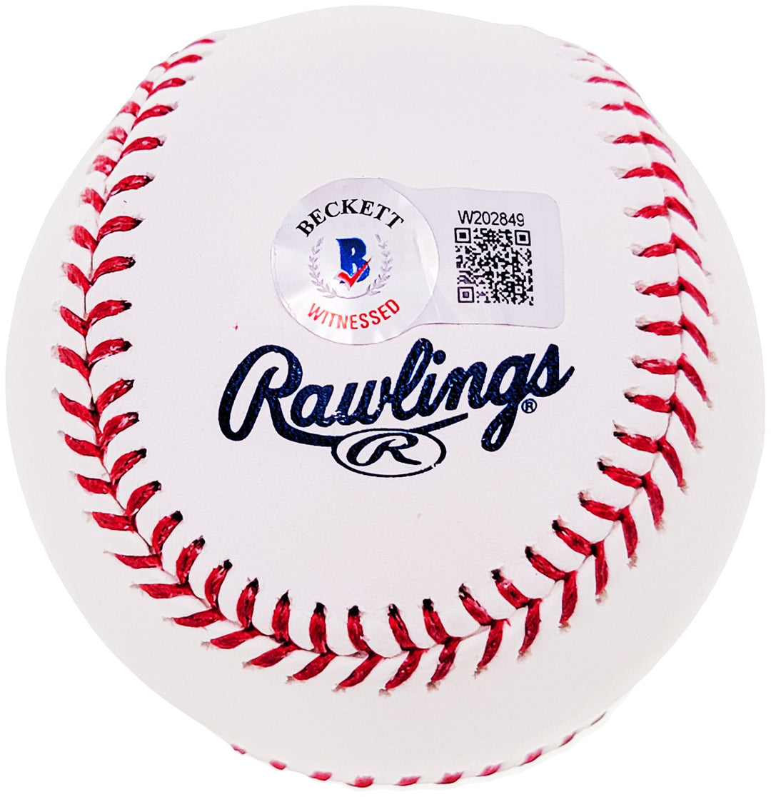 Joe Torre Signed Official HOF Logo MLB Baseball New York Yankees Beckett Witness