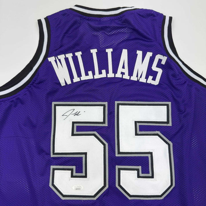 Autographed/Signed JASON WILLIAMS Sacramento Purple Jersey PSA/DNA COA Auto