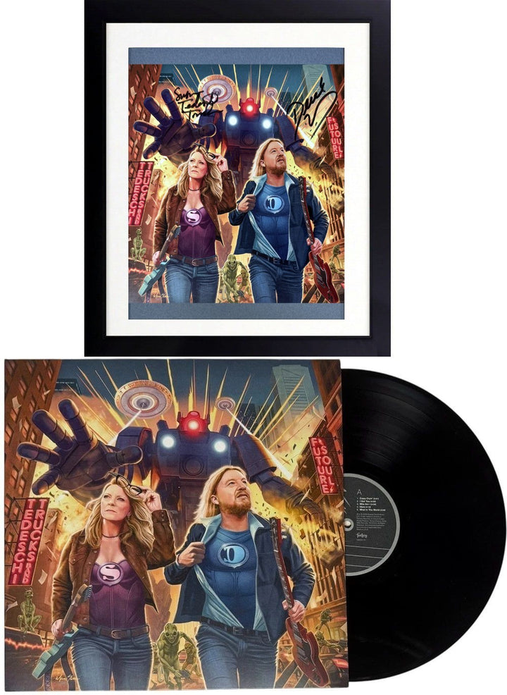 Tedeschi Trucks signed 2026 Future Soul 8x8 Art Insert Framed w/ Record/LP - COA