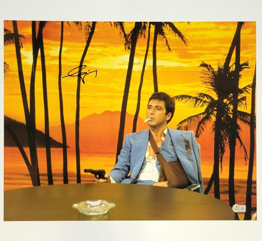 Al Pacino signed Scarface 16x20 photo autograph ~ Beckett BAS