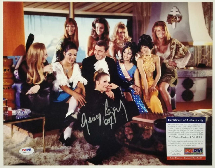 George Lazenby signed 007 James Bond 11x14 Photo #5 Autograph (B) ~ PSA COA
