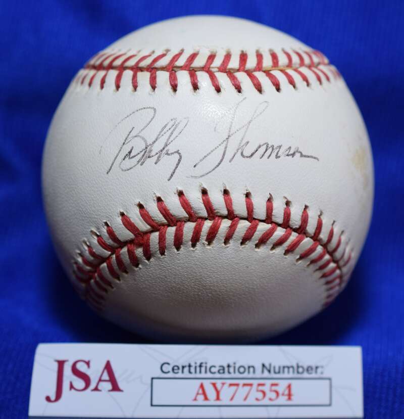 Bobby Thomson JSA COA Autograph National League Signed Baseball