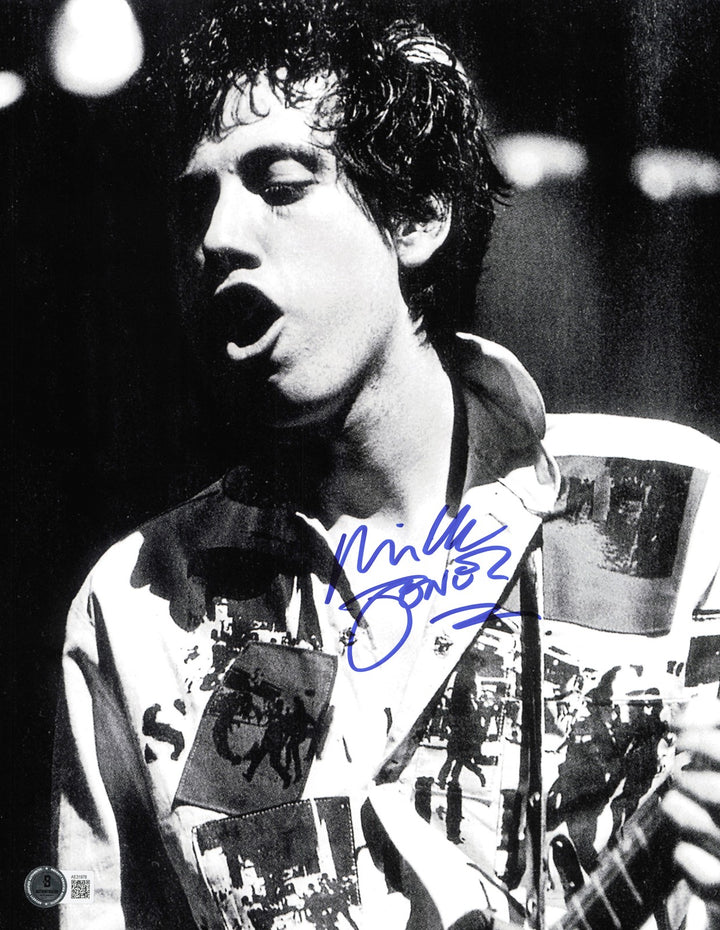 Mick Jones Autographed Signed 11x14 Photo The Clash Beckett BAS QR #AE31976