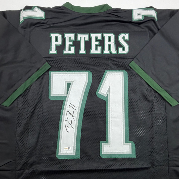 Autographed/Signed Jason Peters Philadelphia Black Football Jersey JSA COA