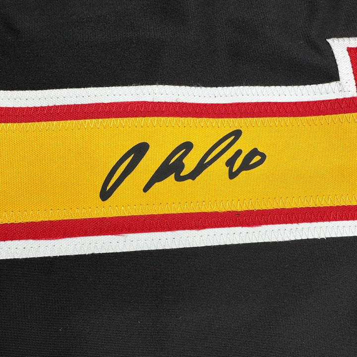 Facsimile Autographed Pavel Bure Vancouver Black Reprint Jersey Size Men's XL