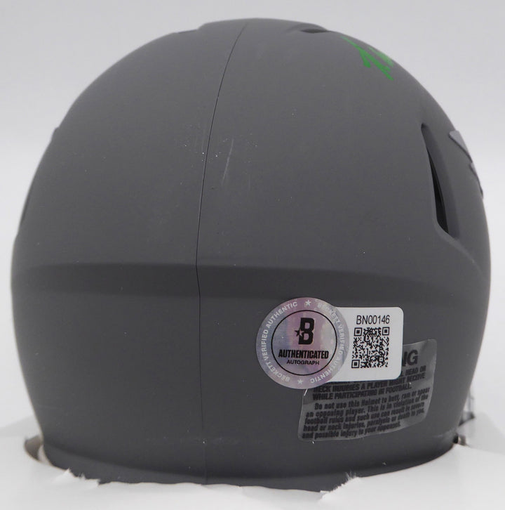 Randall Cunningham Signed Eagles Slate Gray Mini Helmet Beckett #BN00146