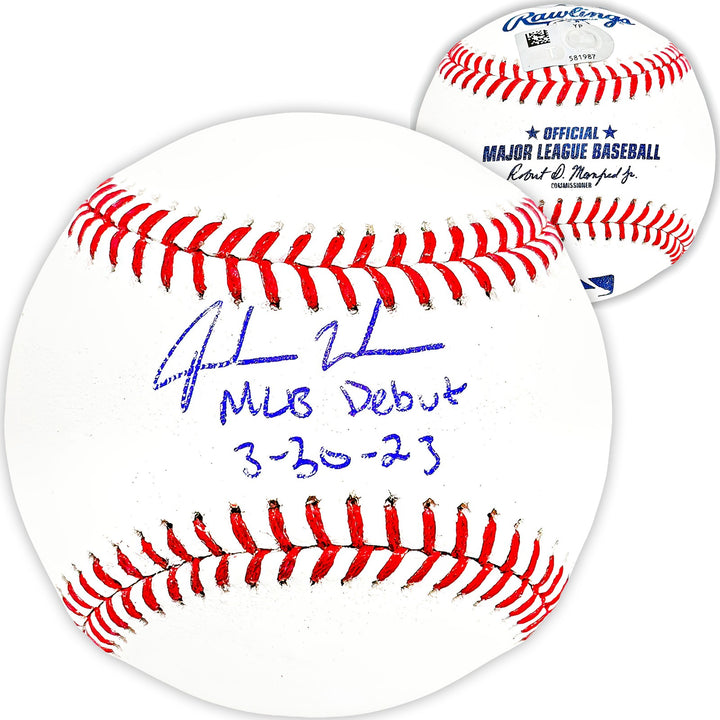 Jordan Walker Auto MLB Baseball St. Louis Cardinals MLB Debut 3-30-23 Fanatics