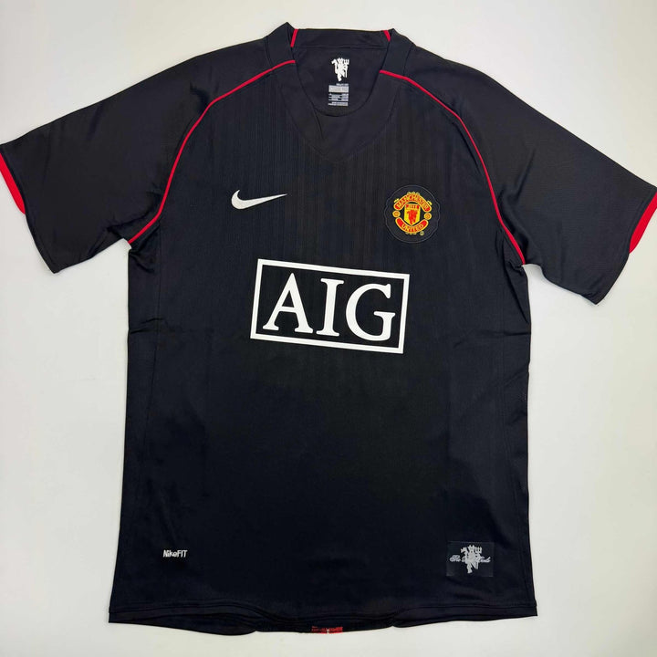 Autographed/Signed Wayne Rooney Manchester United Black 08 Final Jersey COA