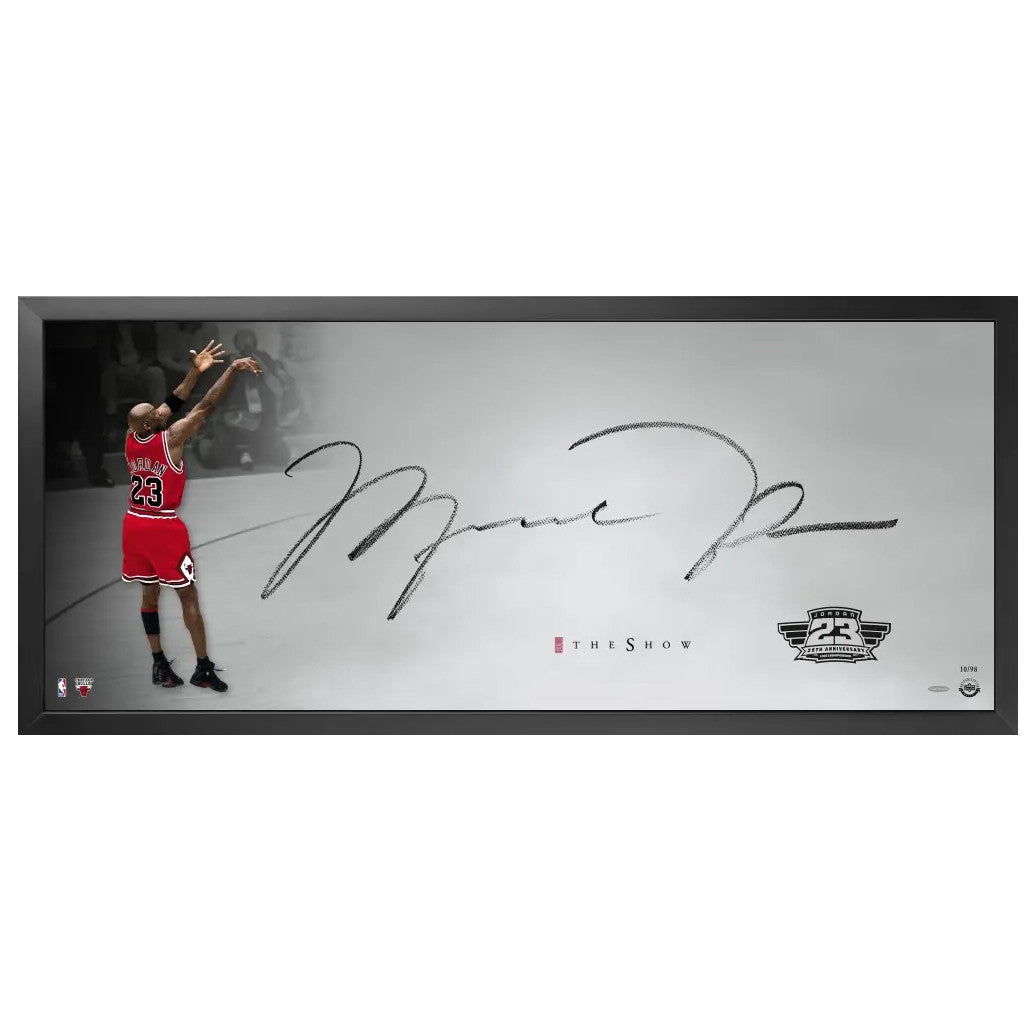 Michael Jordan Signed The Show 'The Last Shot 25th Anniversary Silver' UDA Holo