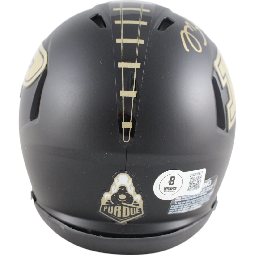 Mike Alstott Autographed/Signed Purdue Boilermakers Mini Helmet Beckett 49107