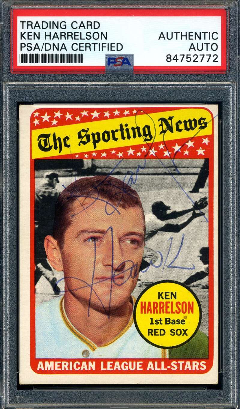 Ken Harrelson PSA DNA Signed 1969 Topps Sporting News Autograph
