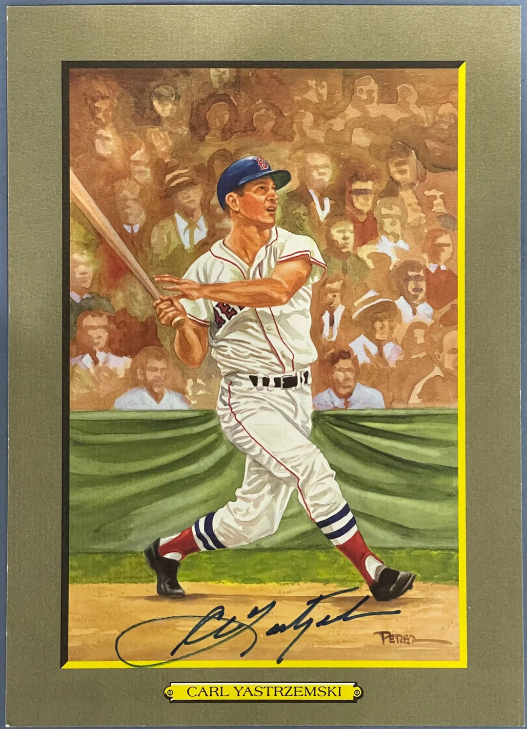 Carl Yastrzemski Autographed Greatest Moments Postcard (JSA)