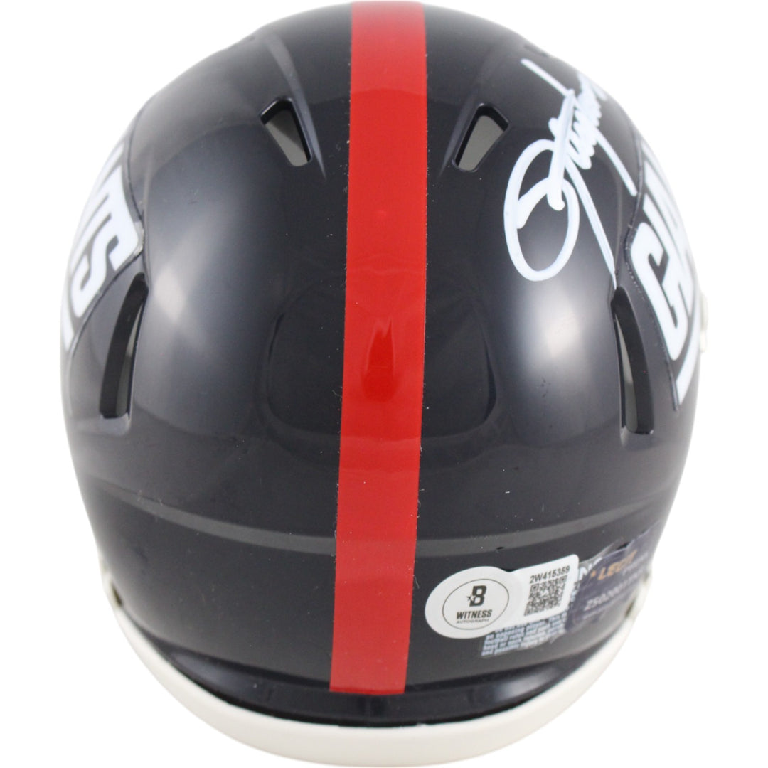 Lawrence Taylor Autographed/Signed New York Giants TB Mini Helmet Beckett 49753