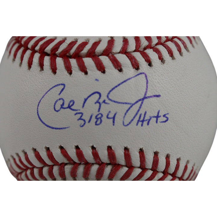 Cal Ripken Autographed Baltimore Orioles OML Baseball 3184 Hits Fanatics 50823