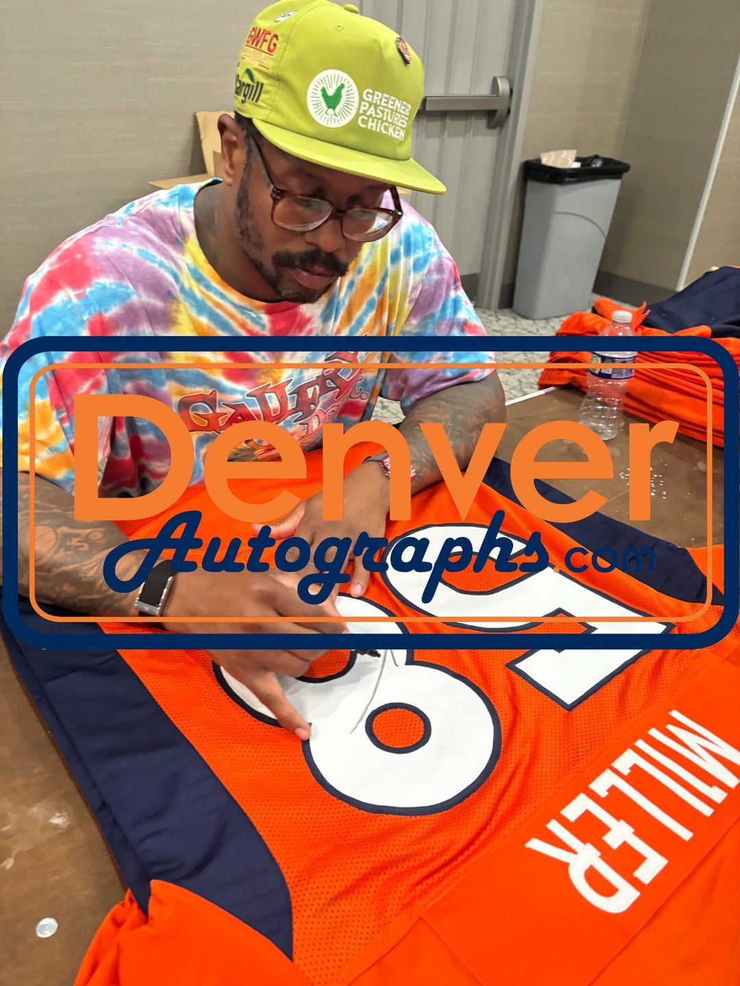 Von Miller Autographed Pro Style Size XL Orange Jersey Beckett Witness 54730