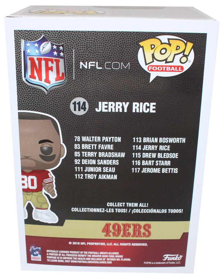 Jerry Rice San Francisco 49ers Funko Pop! #114 w/ Soft Protector 10203