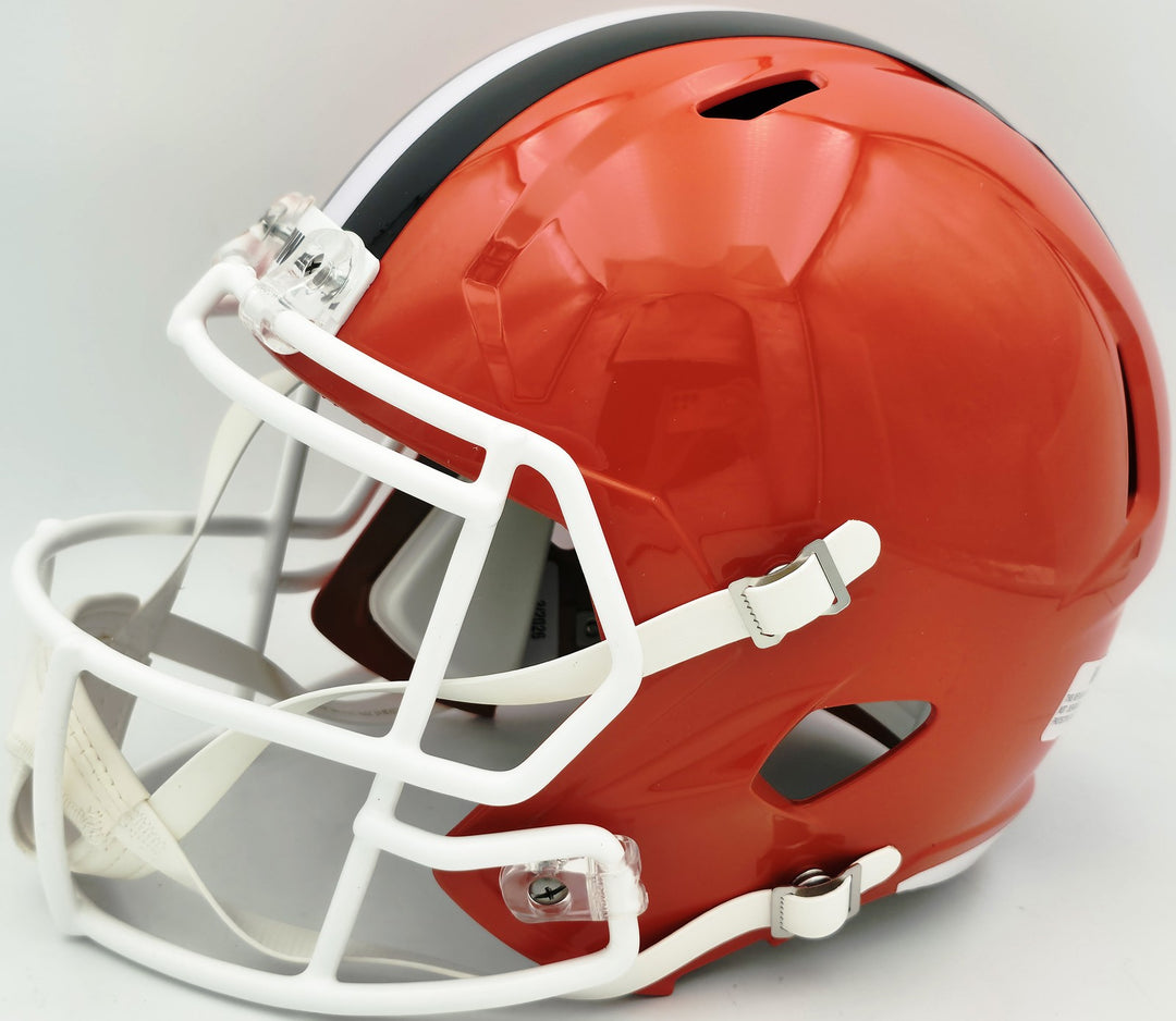 Bernie Kosar Auto Browns Orange 2024 Full Size Speed Replica Helmet JSA Witness