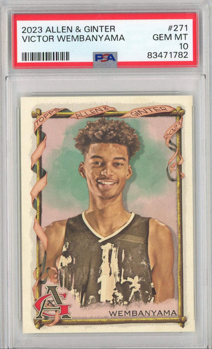 Graded 2023 Topps Allen&Ginter Victor Wembanyama #271 RC Basketball Card PSA 10