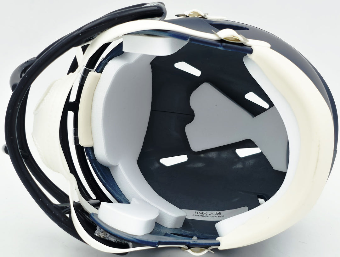 Josh Jobe Signed Seahawks Blue SB LX Champions Logo Speed Mini Helmet MCS Holo
