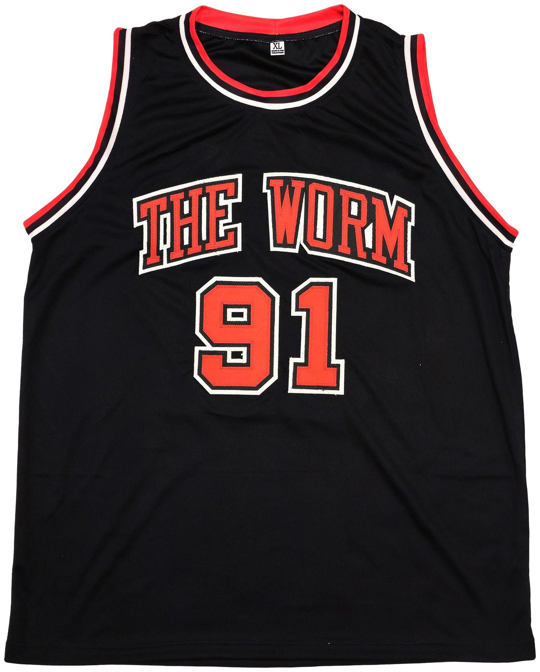 Chicago Bulls Dennis Rodman Autographed Signed Black Jersey JSA