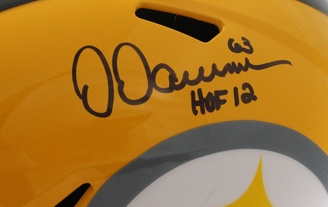 Dermontti Dawson Autographed Pittsburgh Steelers F/S Gold Helmet Beckett W 55390