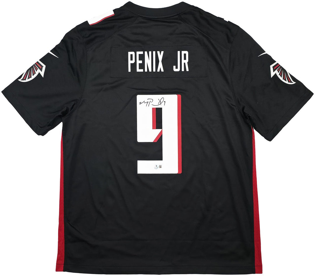 Atlanta Falcons Michael Penix Jr. Signed Black Nike Jersey Size XL Beckett Wit