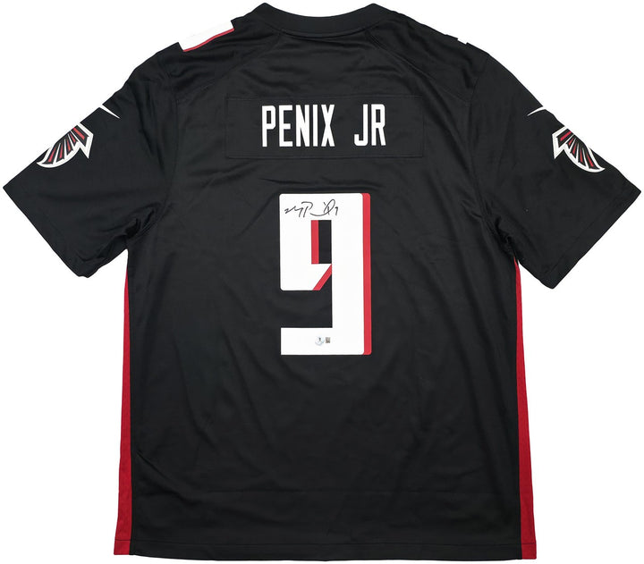 Atlanta Falcons Michael Penix Jr. Signed Black Nike Jersey Size XL Beckett Wit
