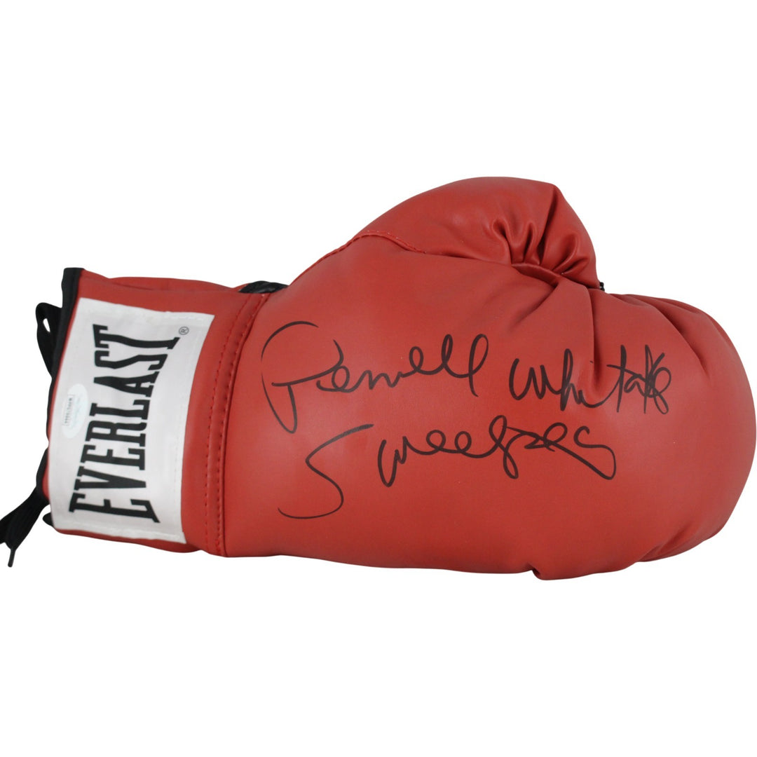 Pernell Sweat Pea Whitaker Autographed Red Everlast Right Boxing Glove JSA 53561