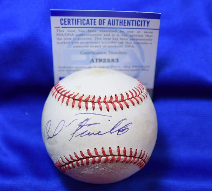 Carl Furillo PSA DNA Coa Autograph Feeney National League Signed Baseball
