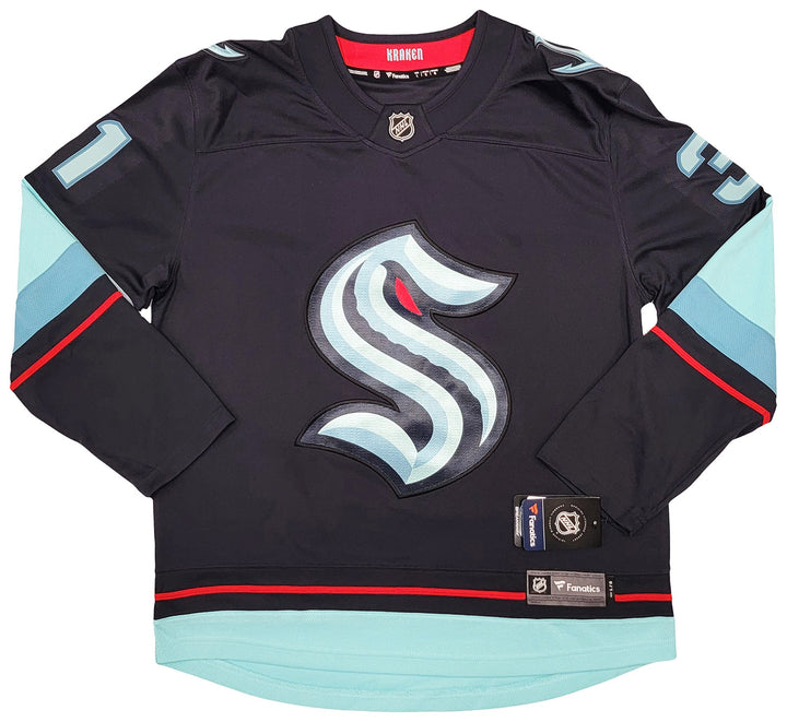 Seattle Kraken Philipp Grubauer Auto Blue Fanatics Jersey Size XL Fanatics Holo