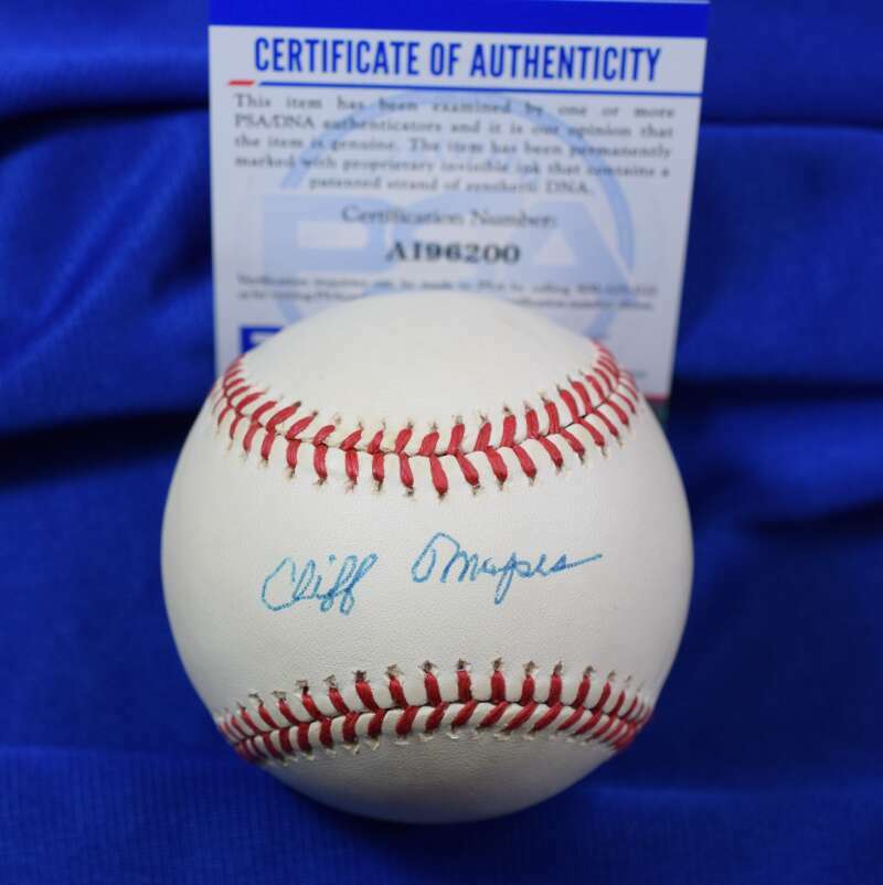 Cliff Mapes PSA DNA Cert Autograph American League OAL Signed Baseball