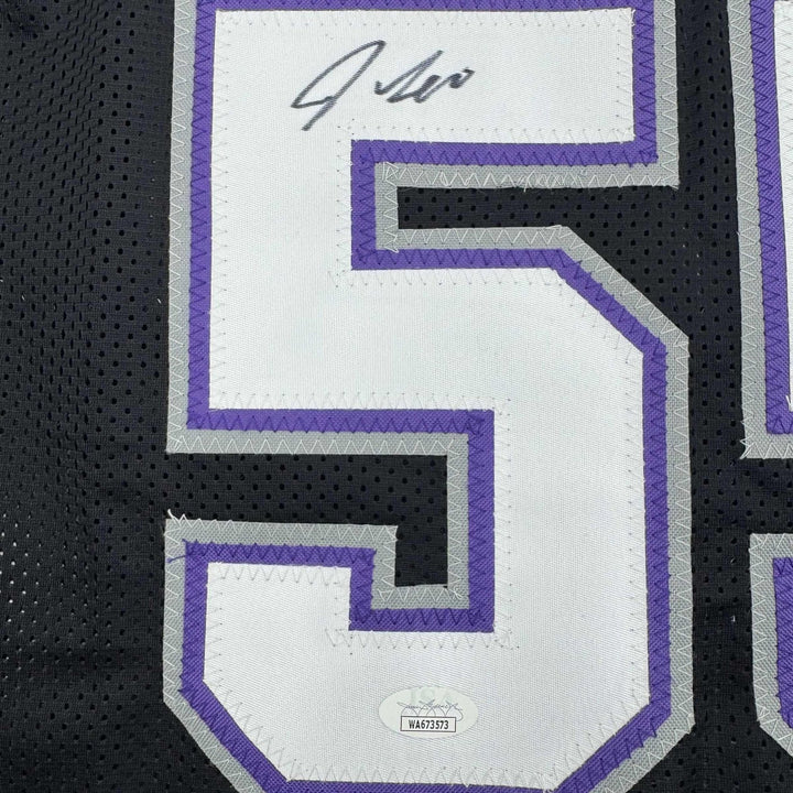 Autographed/Signed JASON WILLIAMS Sacramento Black Jersey PSA/DNA COA