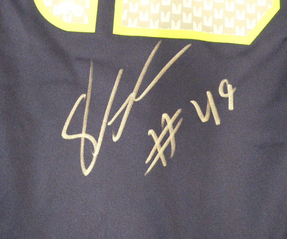 Seattle Seahawks Shaquem Griffin Signed Blue Nike Jersey Size M MCS Holo