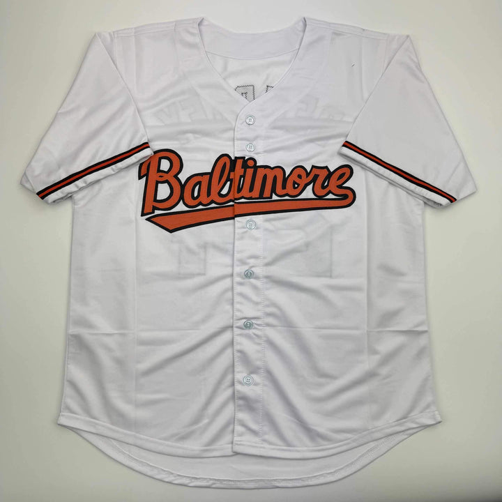Autographed/Signed Rick Dempsey "MVP 83 WS" Baltimore White Jersey Beckett COA