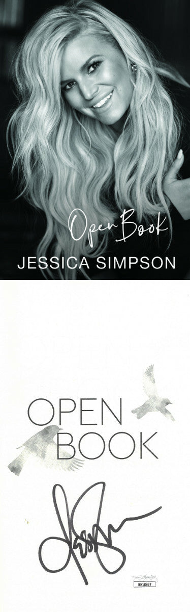 Jessica Simpson signed 2020 Open Book Hardcover Edition Book - JSA