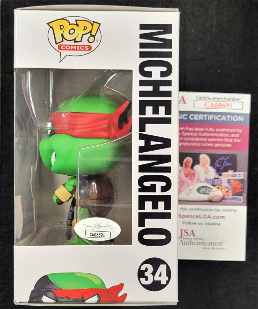 Kevin Eastman signed Michelangelo TMNT Ninja Turtles Funko Pop! 34 autograph JSA