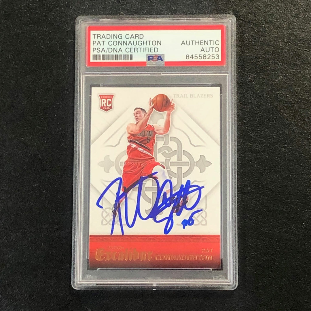 2015-16 Panini Excalibur #190 Pat Connaughton Signed Rookie Card AUTO PSA Slabbe