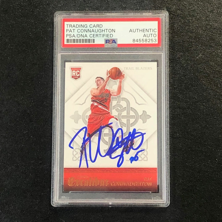 2015-16 Panini Excalibur #190 Pat Connaughton Signed Rookie Card AUTO PSA Slabbe
